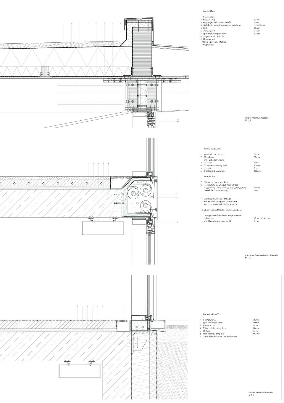 Fassadendetails M 1:5