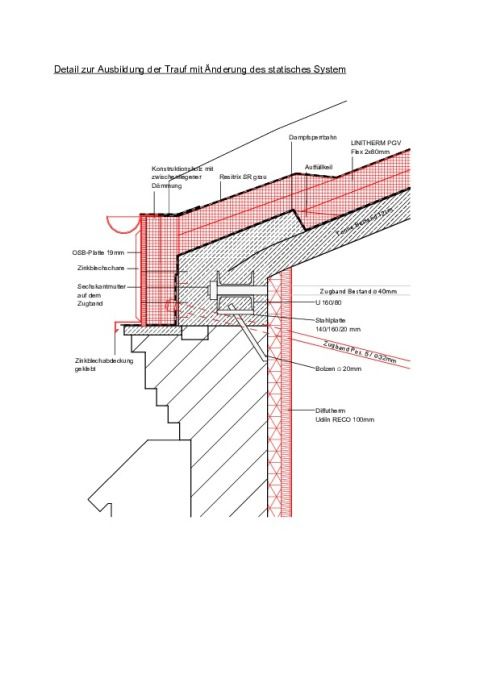 Detail Umbau statisches System