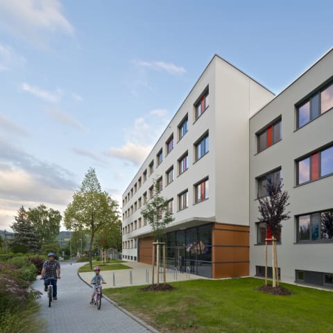 Ernst-Abbe-Gymnasium Jena, Sanierung / Umbau Schulgebäude und Sporthalle, Neubau Aula