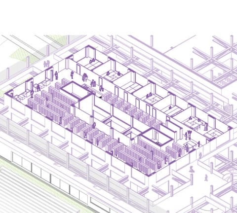 Detailauschnitt 3.OG Mediathek