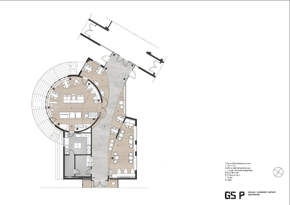 Grundriss Café