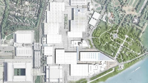 Neue Messe Süd, Messe Düsseldorf, Lageplan