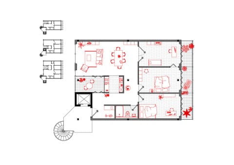 Wohnungsgrundriss Gemeinschaftshaus