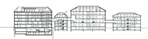 Längsschnitt Gesamtcampus