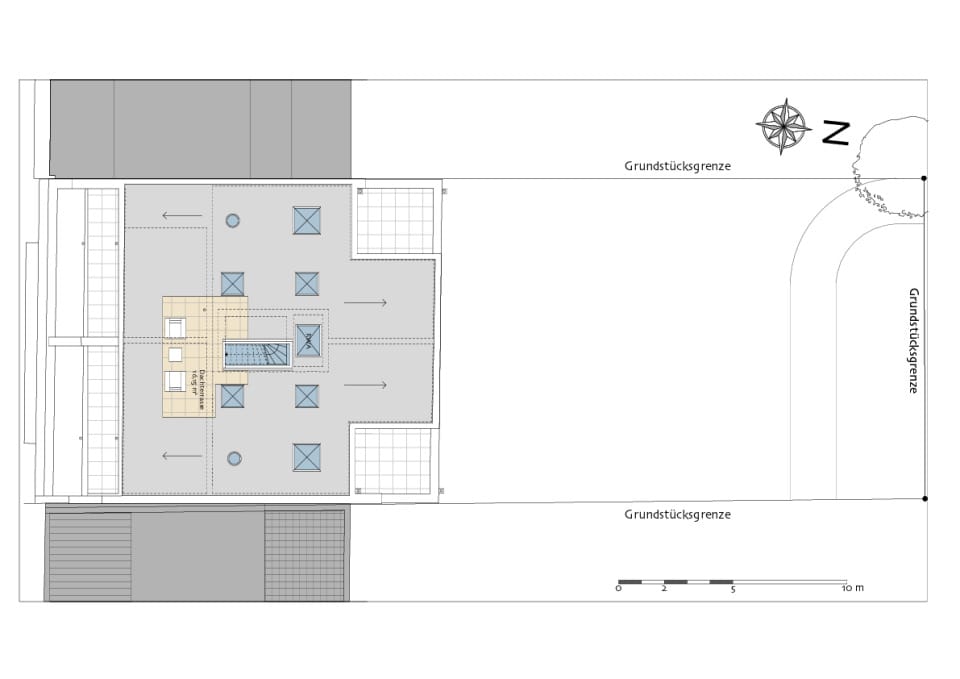 Grundriss Dachaufsicht