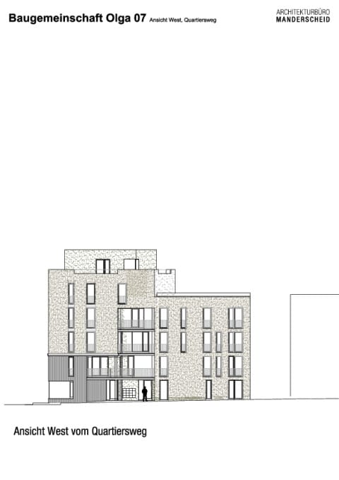 Ansicht West, Quartiersweg