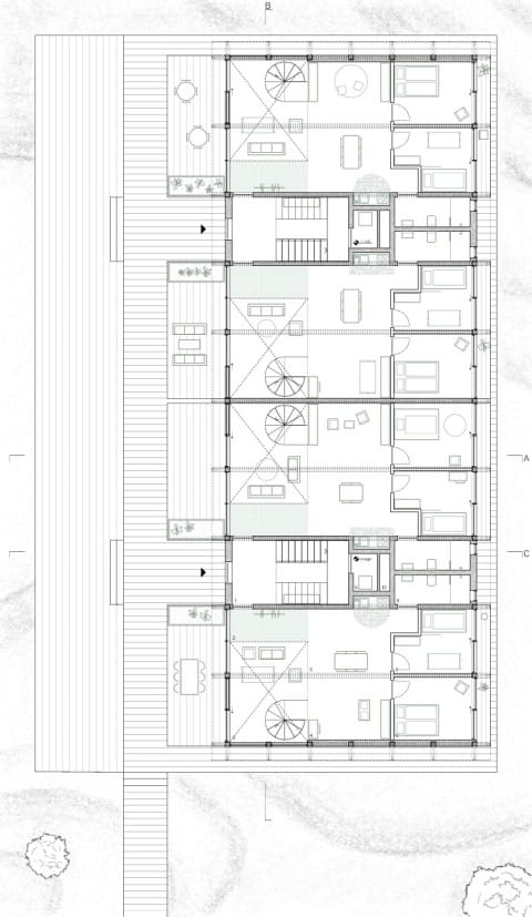 Lehrerwohnen - Grundriss Erdgeschoss