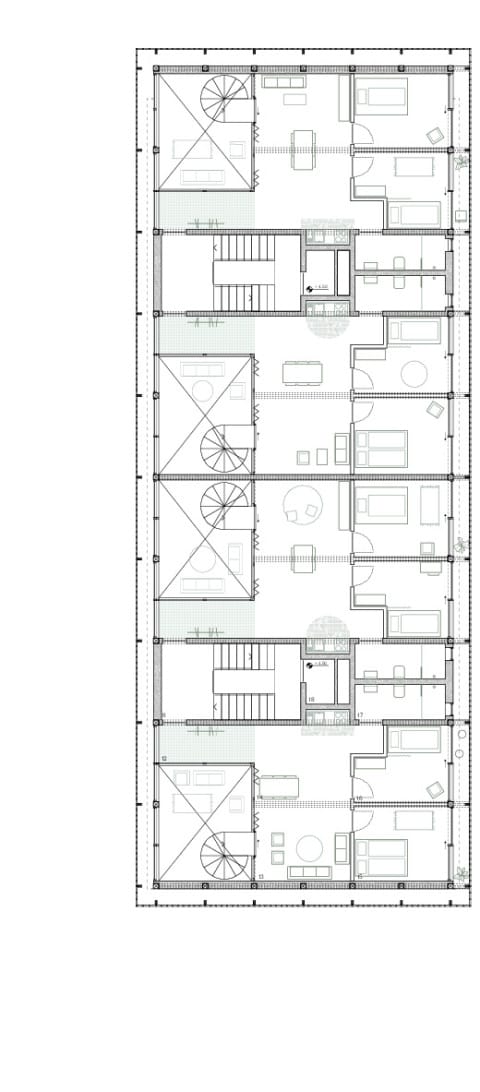 Lehrerwohnen - Grundriss Obergeschoss
