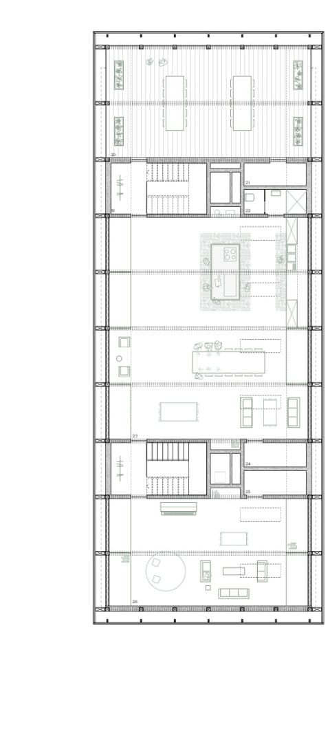 Lehrerwohnen - Grundriss Dachgeschoss