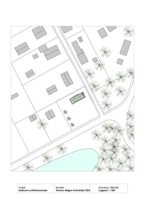 Lageplan Sediment-Loft Marienwerder
