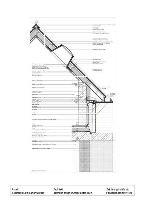 Fassadenschnitt Sediment-Loft