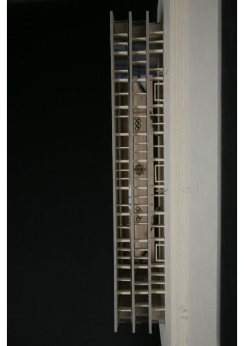 Modell 1_200 Eingang Nordfassade