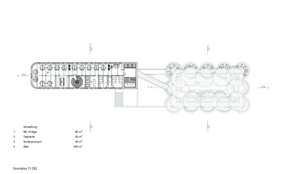 Grundriss Dachterrasse