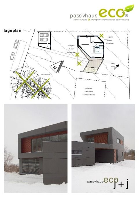 BUCHER | HÜTTINGER - ARCHITEKTUR INNEN ARCHITEKTUR - Lageplan und Außenansichten