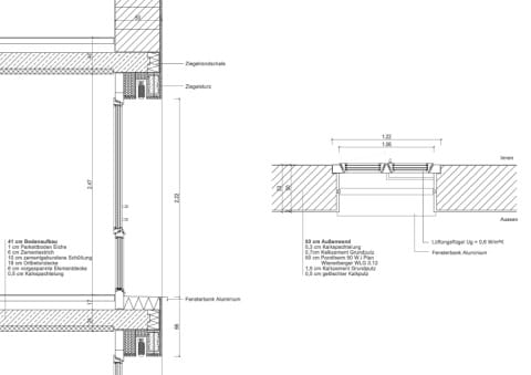 MFH Graf Eschbühel Dornbirn Schnitt Fassade 1-300
