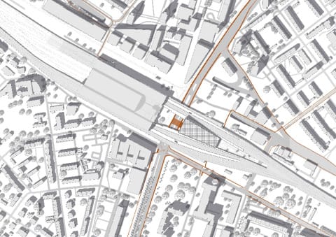 Lageplan Dresden HBF mit Fahrradstation