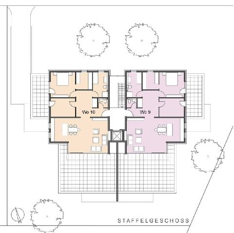 Grundriss Staffelgeschoss