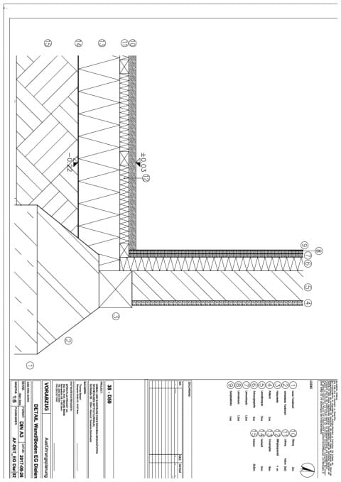 Detail Bodenaufbau Erdgeschoss