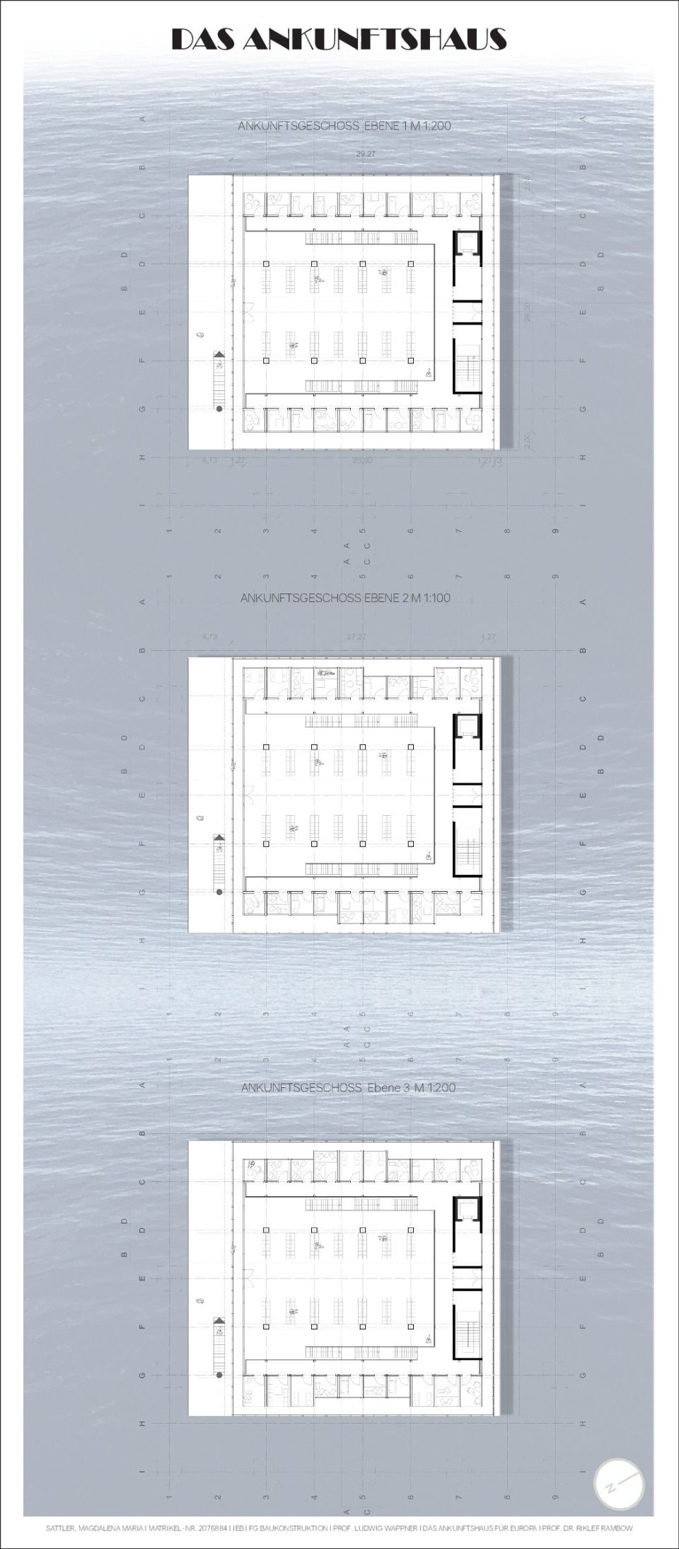 Das Ankunftshaus - Grundrisse Decks