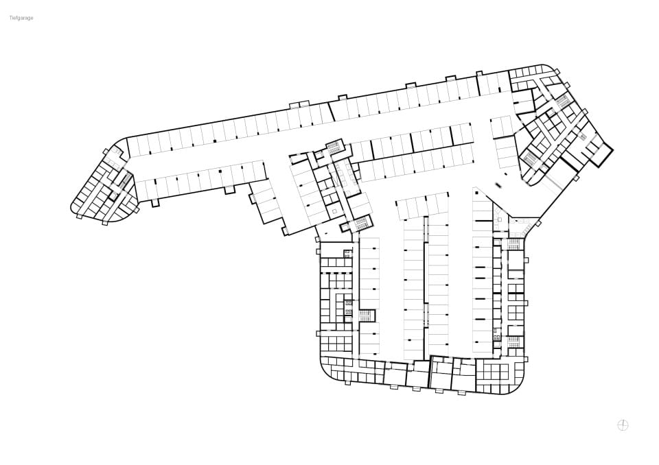Grundriss Tiefgarage 1:200