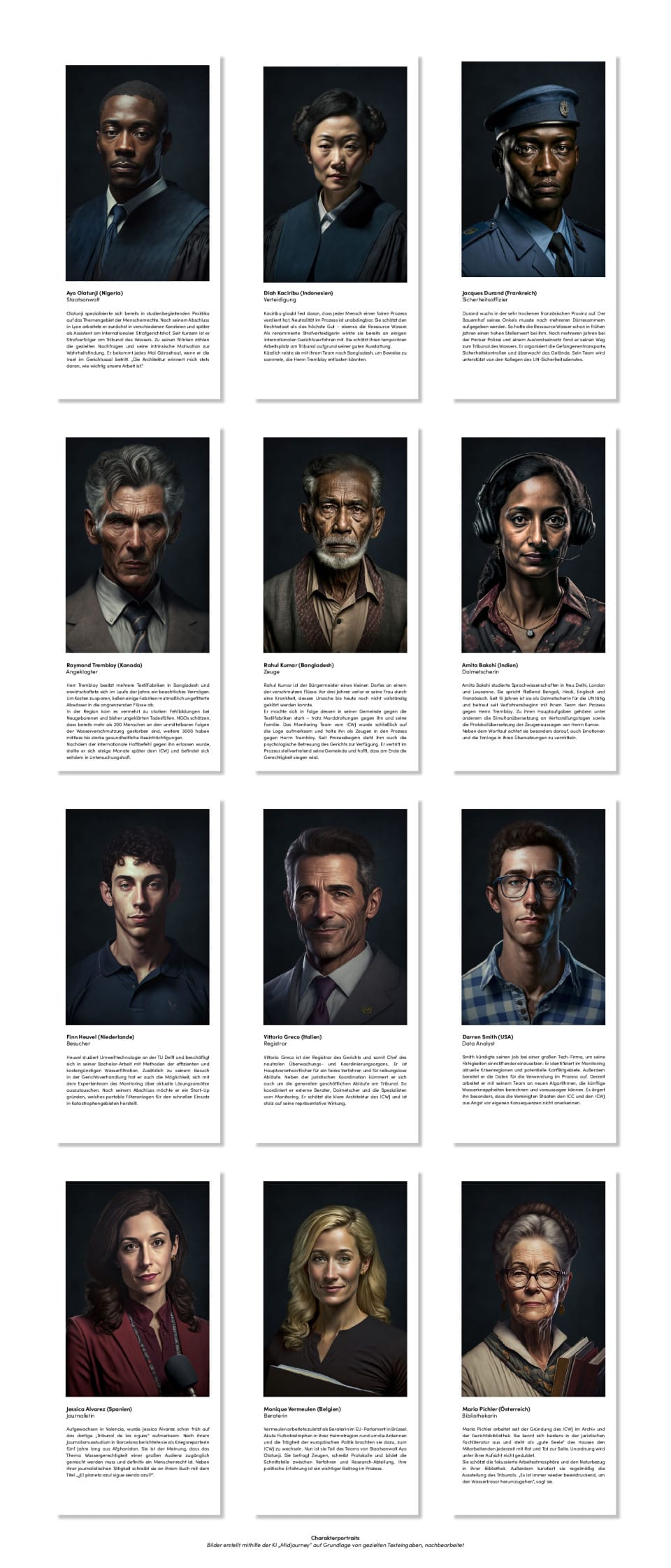 Charakterportraits der Nutzergruppen