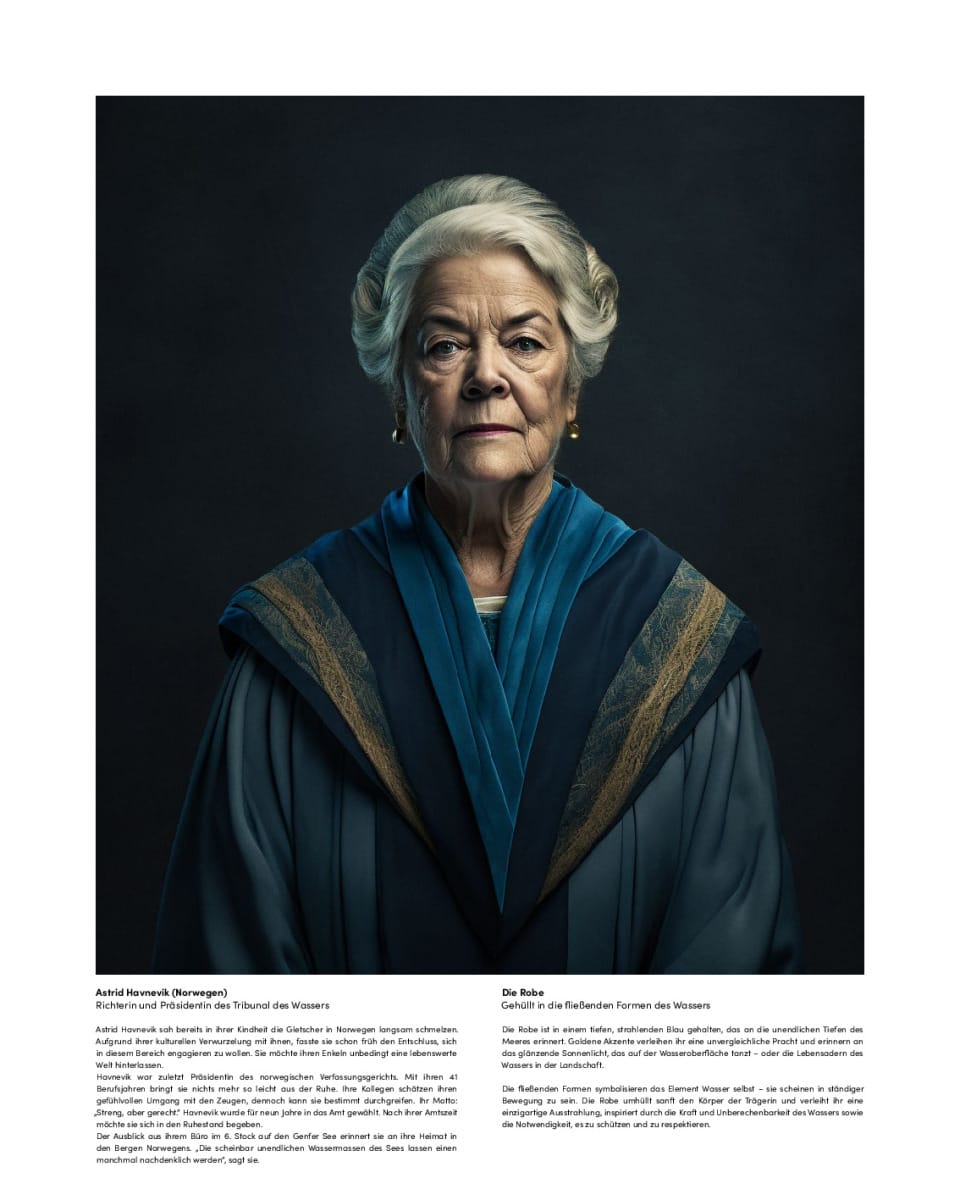 Charakterportrait der Richterin mit Robe
