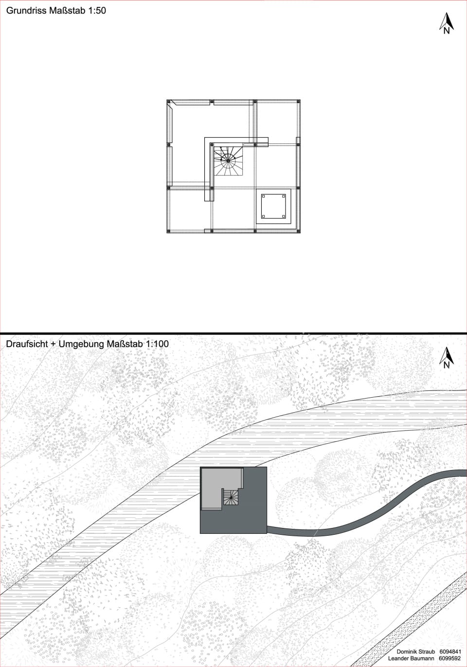Grundriss + Draufsicht