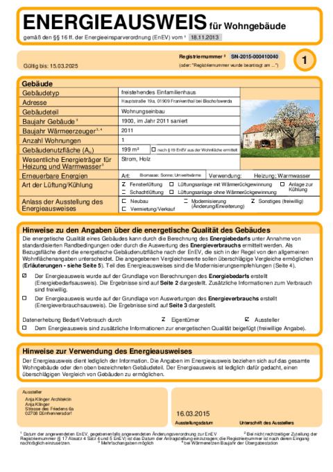 Energieausweis