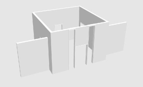 Isometrie Eingangsbereich; Grafik: IPT-Hülsen