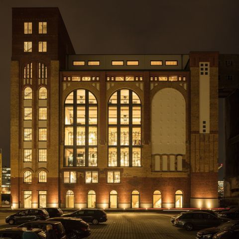 Holzsilo, Plange Mühle Campus, Düsseldorf
