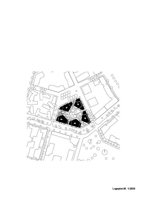 Lageplan, M 1:2000