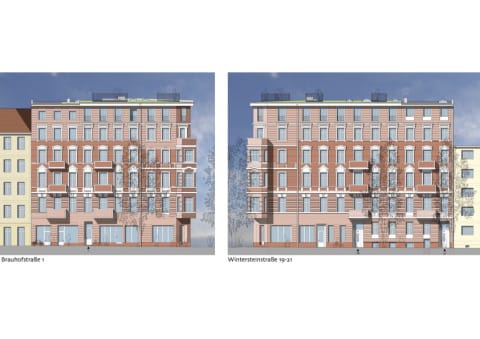 Ansichten Vorderhaus / Straßenseite