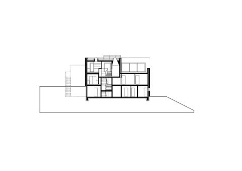 Haus K Längsschnitt