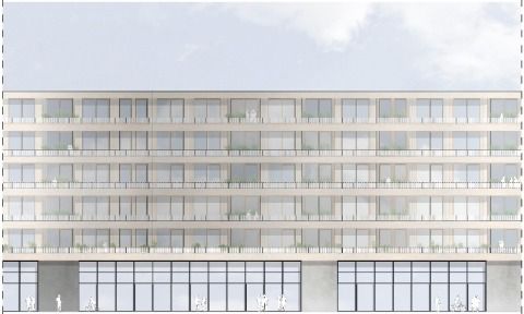 Ansicht Süd Vertiefungsbereich 1:200