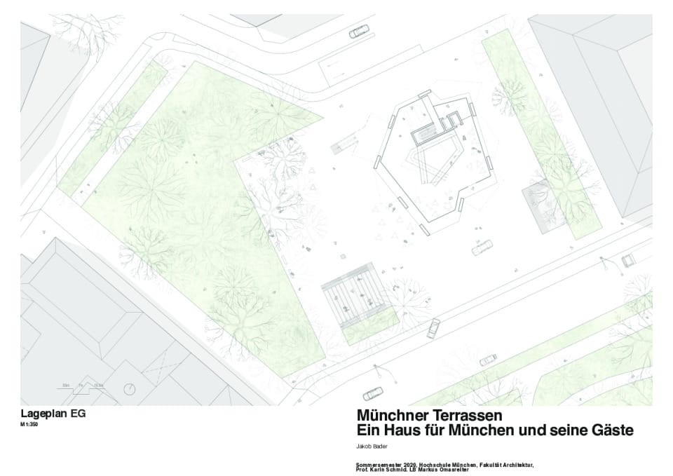 Lageplan mit Erdgeschoss-Nutzung