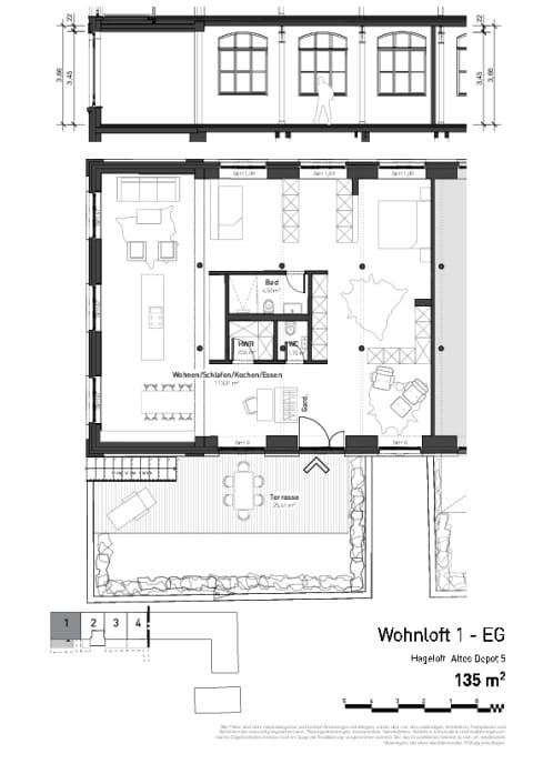 Grundriss Wohnloft