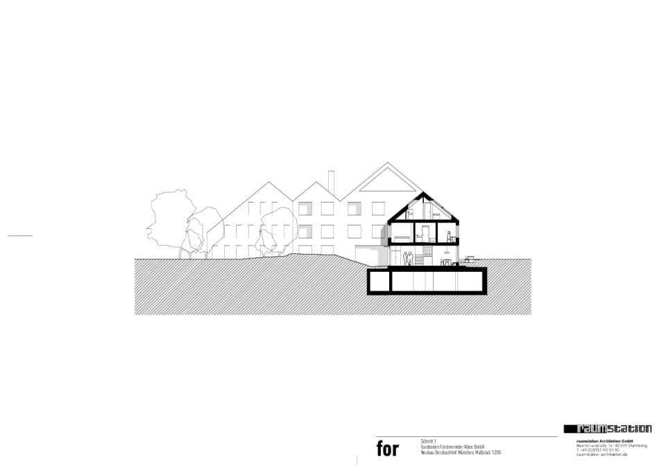 Neubau Schnitt 1