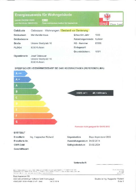 US16 - Energieausweis