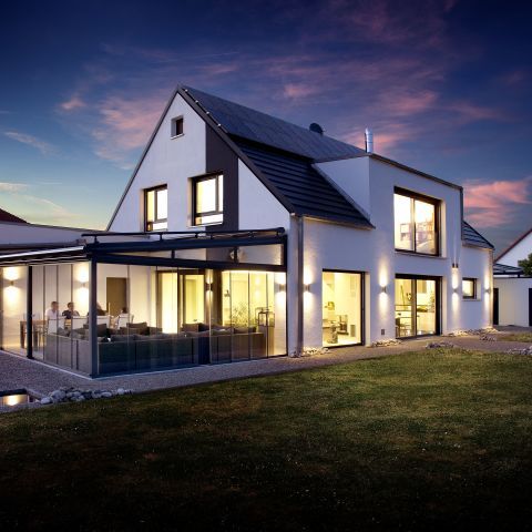 Wohnhaus mit vernetzter Haustechnik