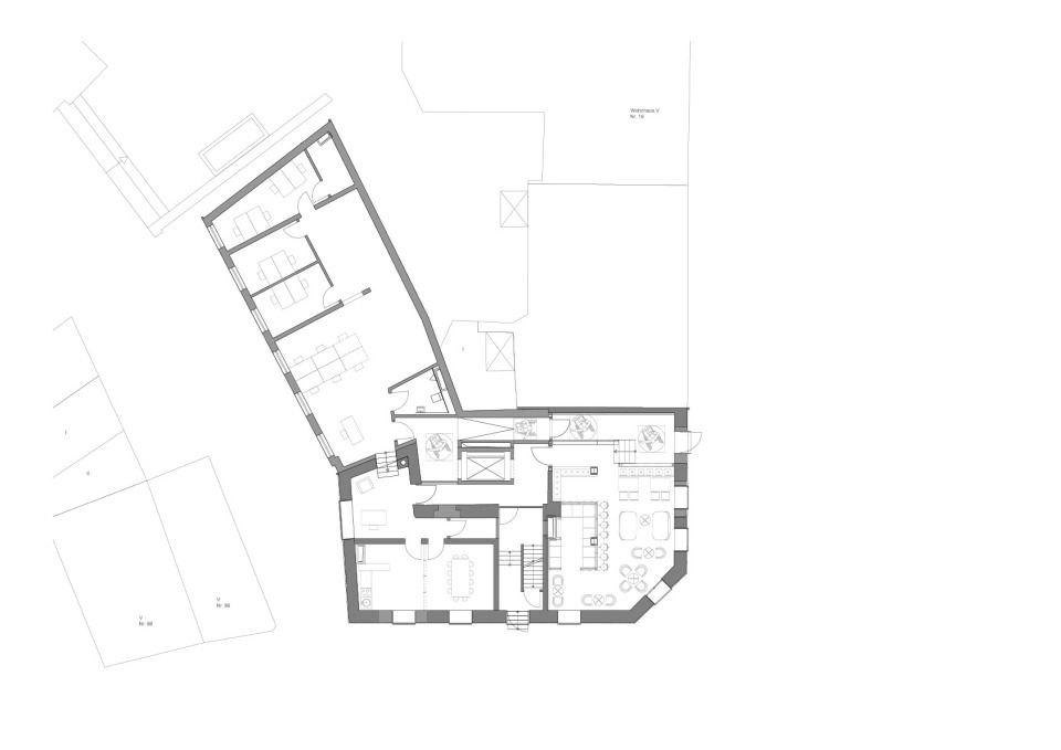 Erdgeschoss (Wohnzimmercafé, Bembel Agentur)