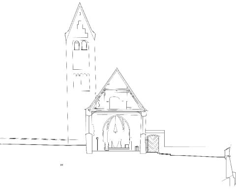 Querschnitt Kirche