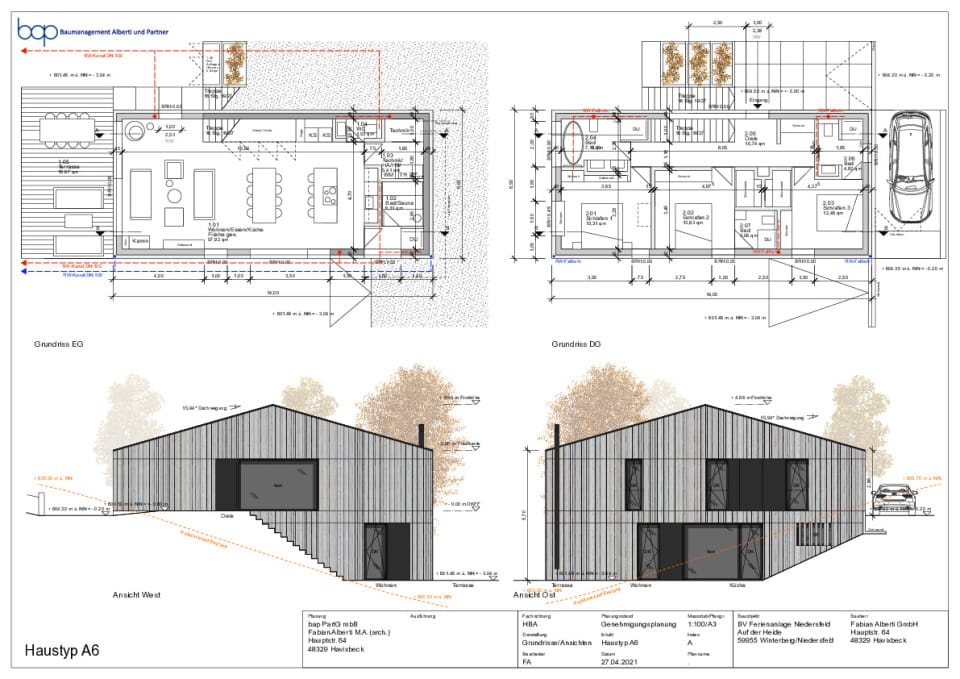 Haus X_Grundrisse & Ansichten