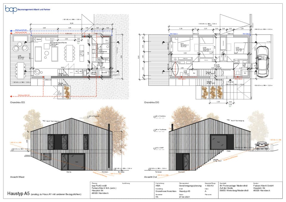 Haus Juliana_Grundrisse & Ansichten