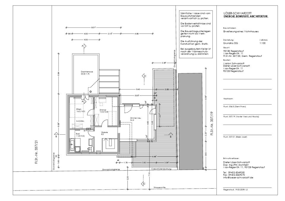 Dachgeschoss mit neuem Arbeitszimmer
