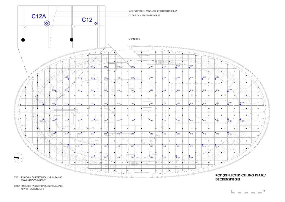 Deckenplan-Mansueto Bibliothek/Chicago