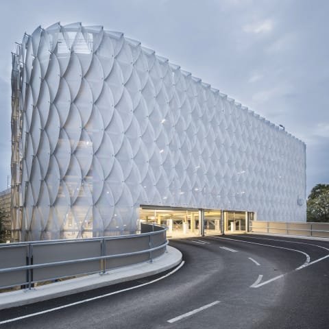Fassade Messeparkhaus Zoobrücke/P22a