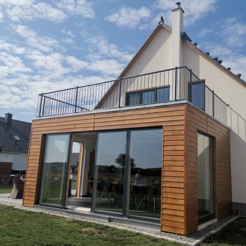 Ökologischer Anbau für ein Einfamilienhaus