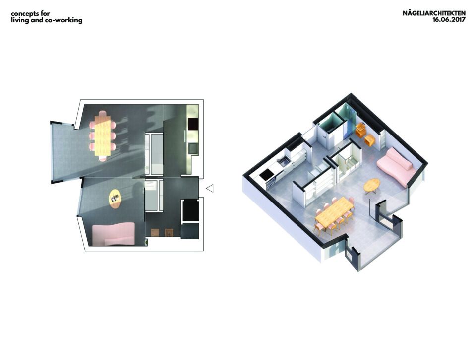 Beispiel eines Typs Minimalwohnung