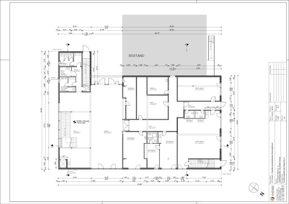 Erweiterungsbau Erdgeschoss