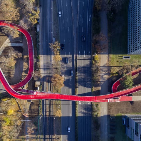 Fuß- und Radwegebrücke am Mozartturm